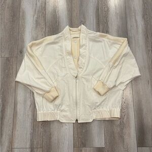 Foxrun by Gale Gould Cream Bomber Jacket Size L